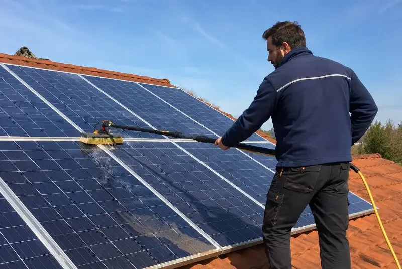 Nettoyage et entretien de panneaux solaires à Vergéal